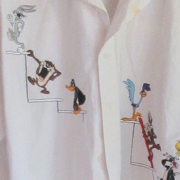 Heavy White Cotton DISNEY Shirt XL Unisex - Picture 5 of 5
